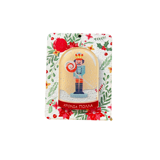 WOODEN CHRISTMAS CARD NUTCRACKER  NEW DELIVERIES